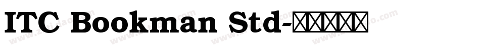 ITC Bookman Std字体转换